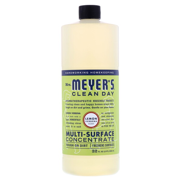 Mrs. Meyers Clean Day‏, Multi-Surface Concentrate, Lemon Verbena Scent, 32 fl oz (946 ml)