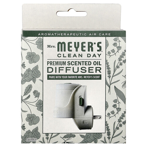Mrs. Meyers Clean Day Premium Scented Oil Diffuser, 1 Warmer