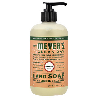 Mrs. Meyers Clean Day, ハンドソープ、ゼラニウム、370ml（12.5液量オンス）