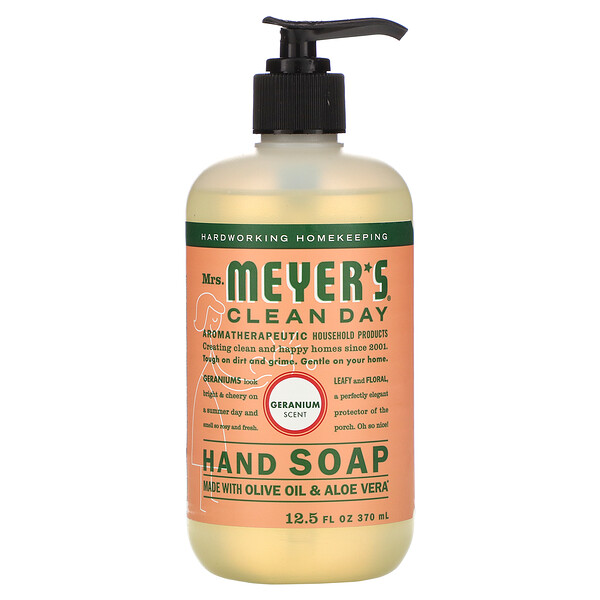 Mrs. Meyers Clean Day‏, صابون يد، بعطر الجيرانيوم، 12.5 أونصة سائلة (370 مل)
