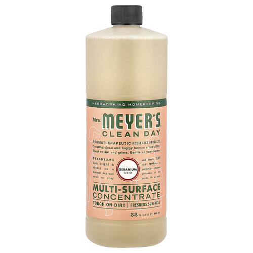 Mrs. Meyers Clean Day Multi-Surface Concentrate, Geranium, 32 fl oz (946 ml)