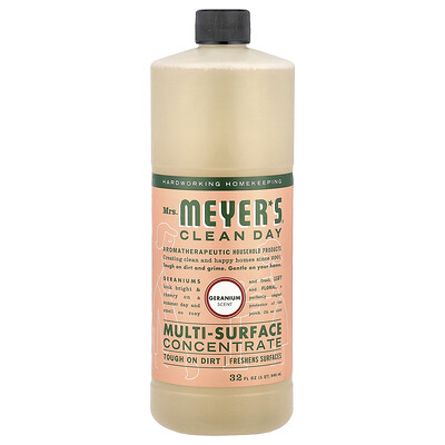 Mrs. Meyers Clean Day, Concentrado para múltiples superficies, Geranio, 946 ml (32 oz. Líq.)