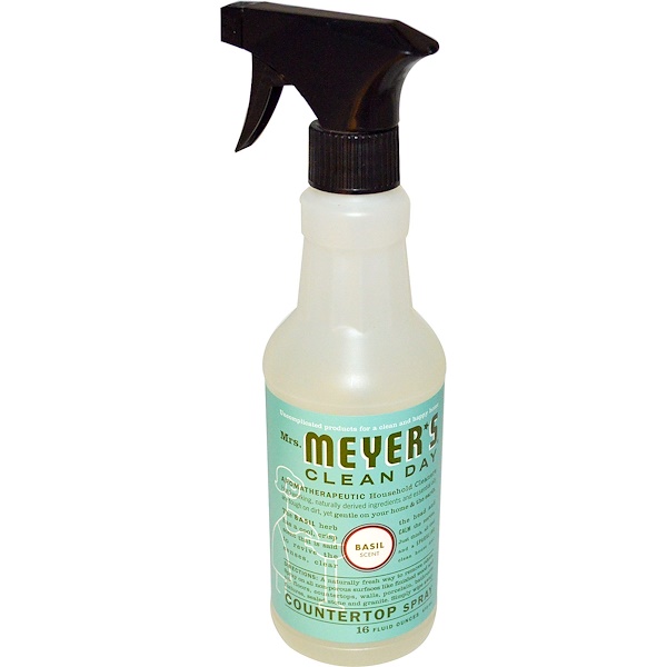 Mrs. Meyers Clean Day, Countertop Spray, Basil Scent, 16 fl oz (473 ml