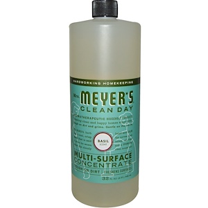 Mrs. Meyers Clean Day, Multi-Surface Concentrated Cleaner, Basil, 32 fl. oz.