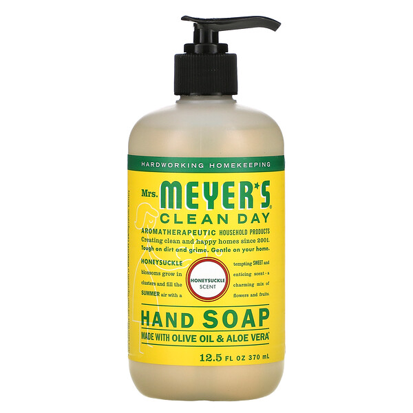 Hand Soap, Honeysuckle, 12.5 fl oz (370 ml)