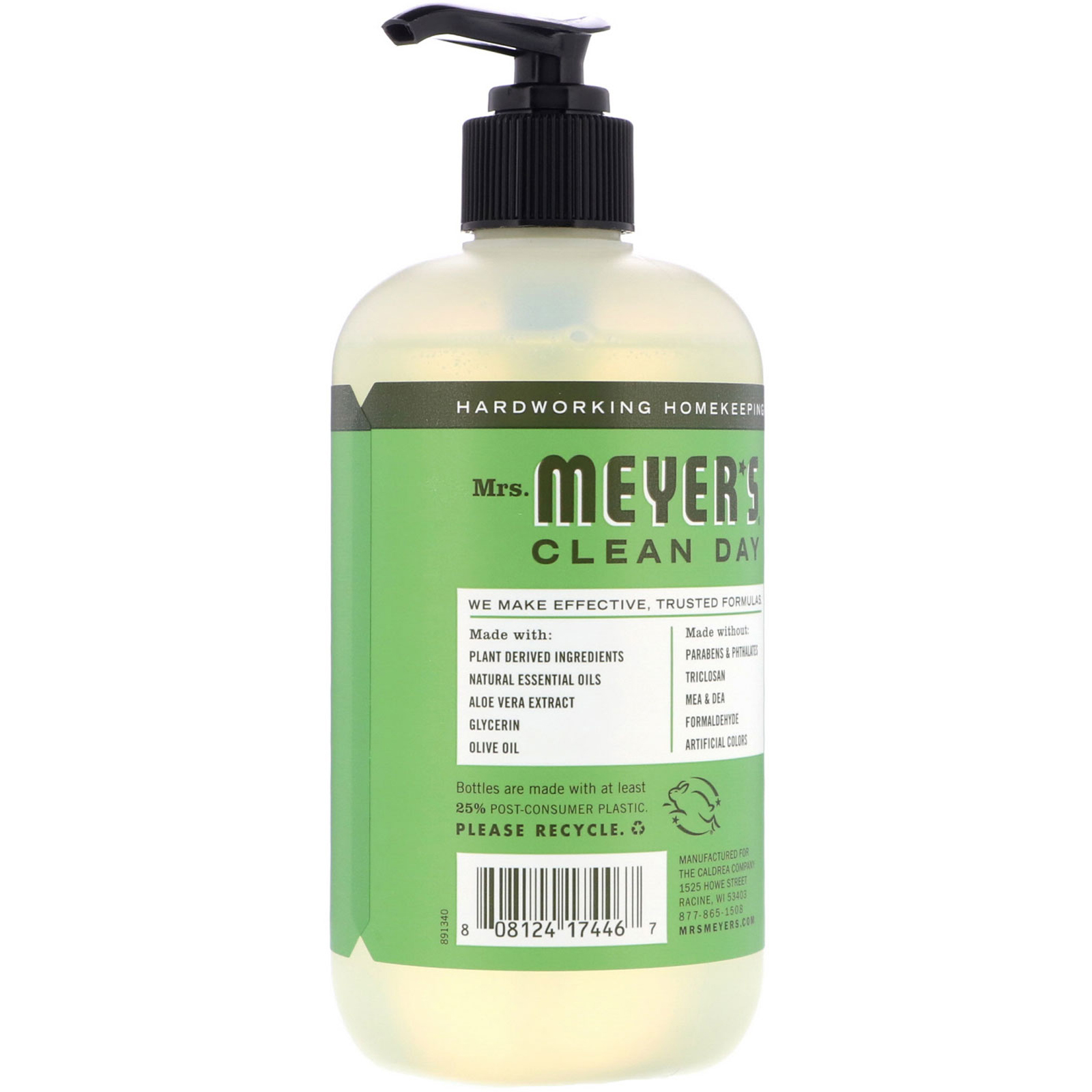 Mrs. Meyers Clean Day, Hand Soap, Parsley Scent, 12.5 fl oz (370 ml