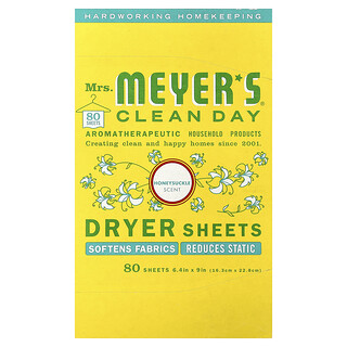 Mrs. Meyers Clean Day, Foi de uscător, caprifoi, 80 de foi