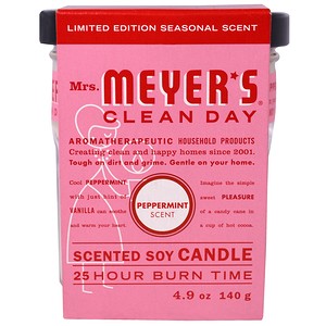 Отзывы о Мрс Мэйерс Клин Дэй, Scented Soy Candle, Peppermint, 4.9 oz (140 g)