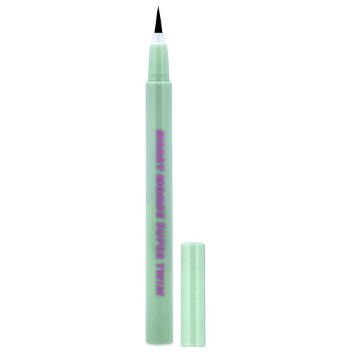 Merrymonde, Super Twim Pen Eyeliner, 01 Vivid Black, 0,5 ml (0,02 fl. oz.)