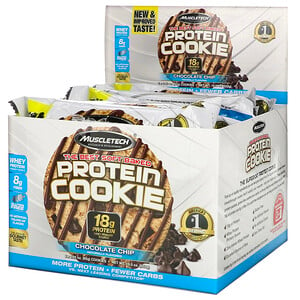 Отзывы о Мусклетек, The Best Soft Baked Protein Cookie, Chocolate Chip, 6 Cookies, 3.25 oz (92 g) Each