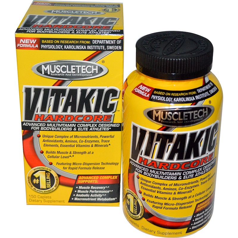 Muscletech, Vitakic Hardcore, Advanced Multivitamin Complex, 150