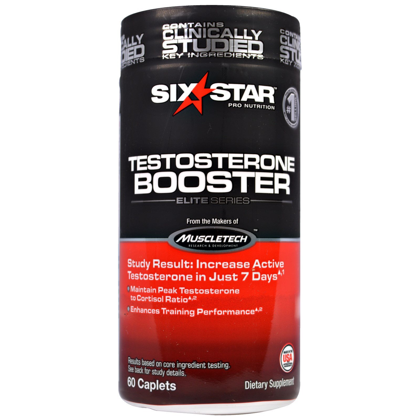 Six Star Six Star Pro Nutrition Testosterone Booster Elite Series 60 Caplets 4414