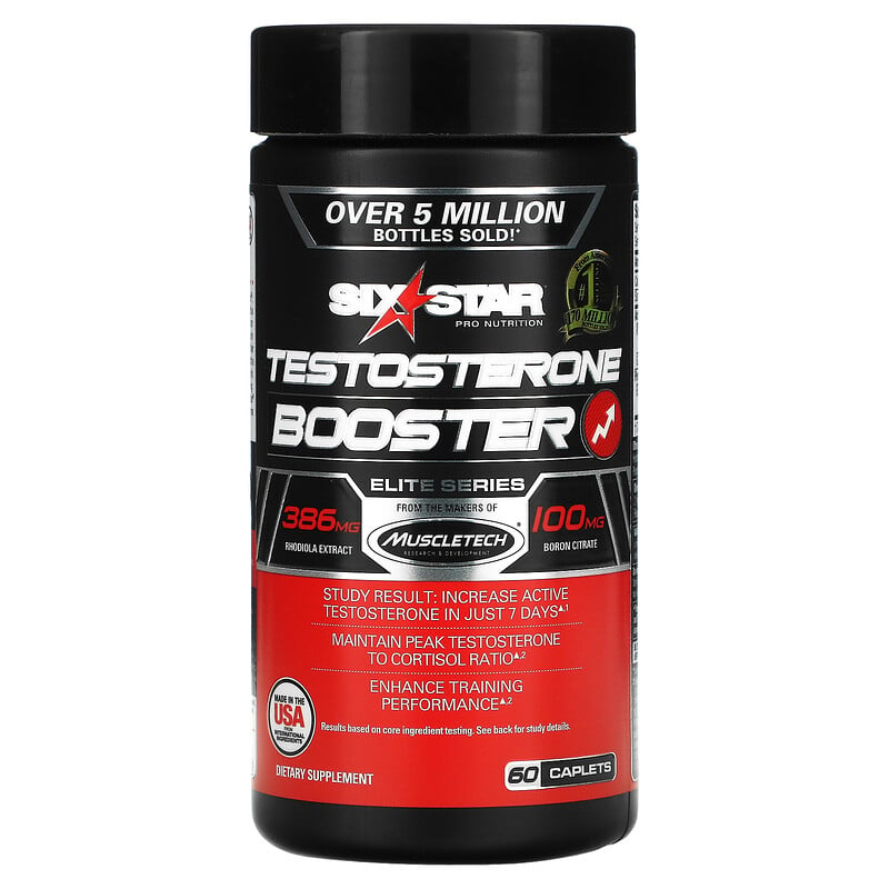 Six Star, Elite Series, Testosterone Booster, 60 Caplets