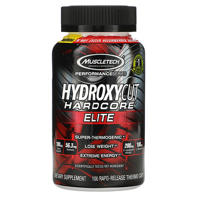 Серия Performance Hydroxycut Hardcore Elite 100 термокапсул с быстрым высвобождением