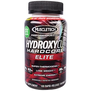 Hydroxycut, Performance Series, Hydroxycut Hardcore, Elite, 100 термокапсул быстрого высвобождения