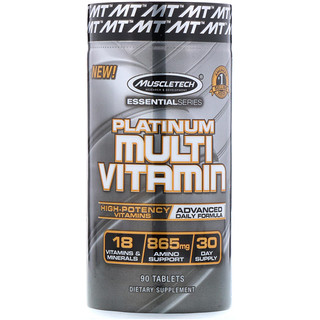 Muscletech, Essential Series, Platinum Multi Vitamin, 90 Tablets