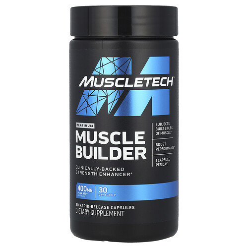 Muscletech Platinum Muscle Builder, 400 mg, 30 Rapid-Release Capsules