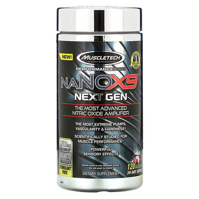 Muscletech Performance Series, naNOX9 Next Gen, 120 Rapid Caplets