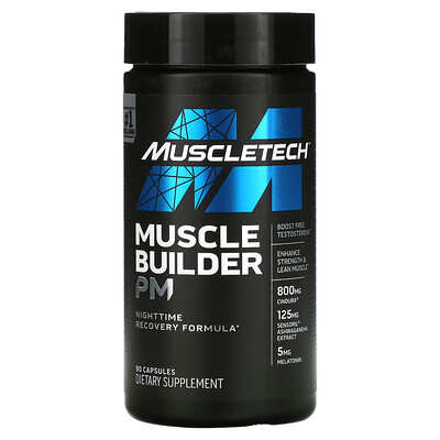 

MuscleTech Muscle Builder PM Nighttime Recovery Formula 90 Capsules