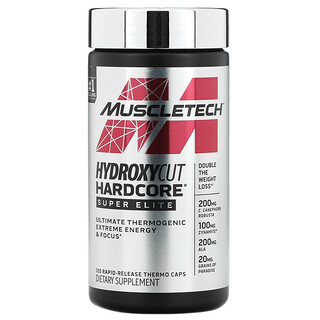 Muscletech, Hydroxycut Hardcore Super Elite, 120 Rapid-Release Thermo Caps