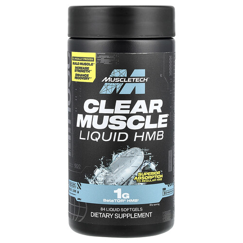 Muscletech Clear Muscle®, Liquid HMB, 84 Liquid Softgels