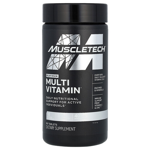 Photos - Vitamins & Minerals MuscleTech , Platinum MultiVitamin, 90 Tablets MSC-61017