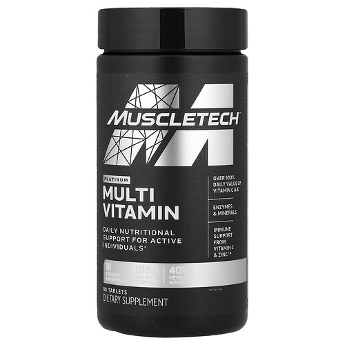 Muscletech Platinum MultiVitamin, 90 Tablets
