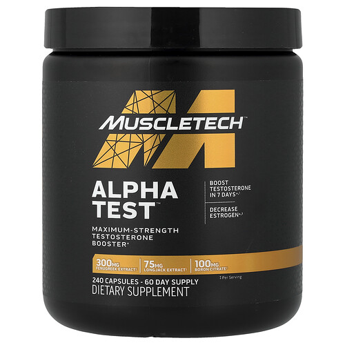 MuscleTech AlphaTest | Tribulus Terrestris & Boron Supplement | Max-Strength Atp & | Daily