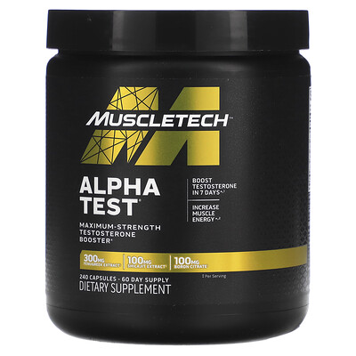 

MuscleTech Alpha Test, 240 капсул