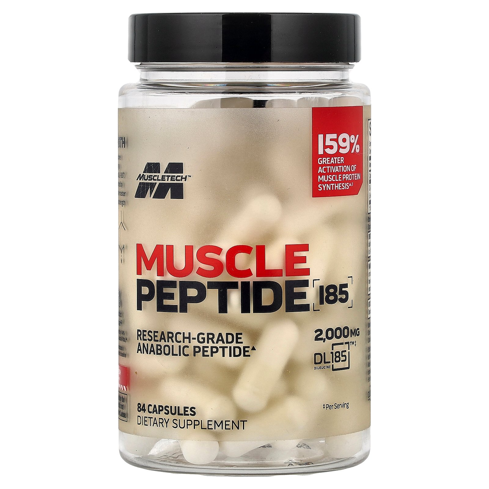 Muscle Peptide 185, 84 Capsules (666 mg per Capsule)
