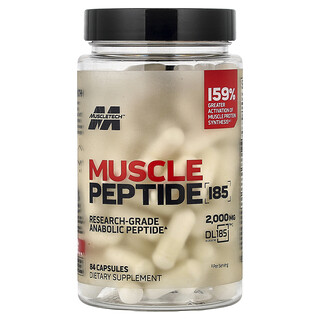 MuscleTech, мышечный пептид 185, 84 капсулы (666 мг в 1 капсуле)