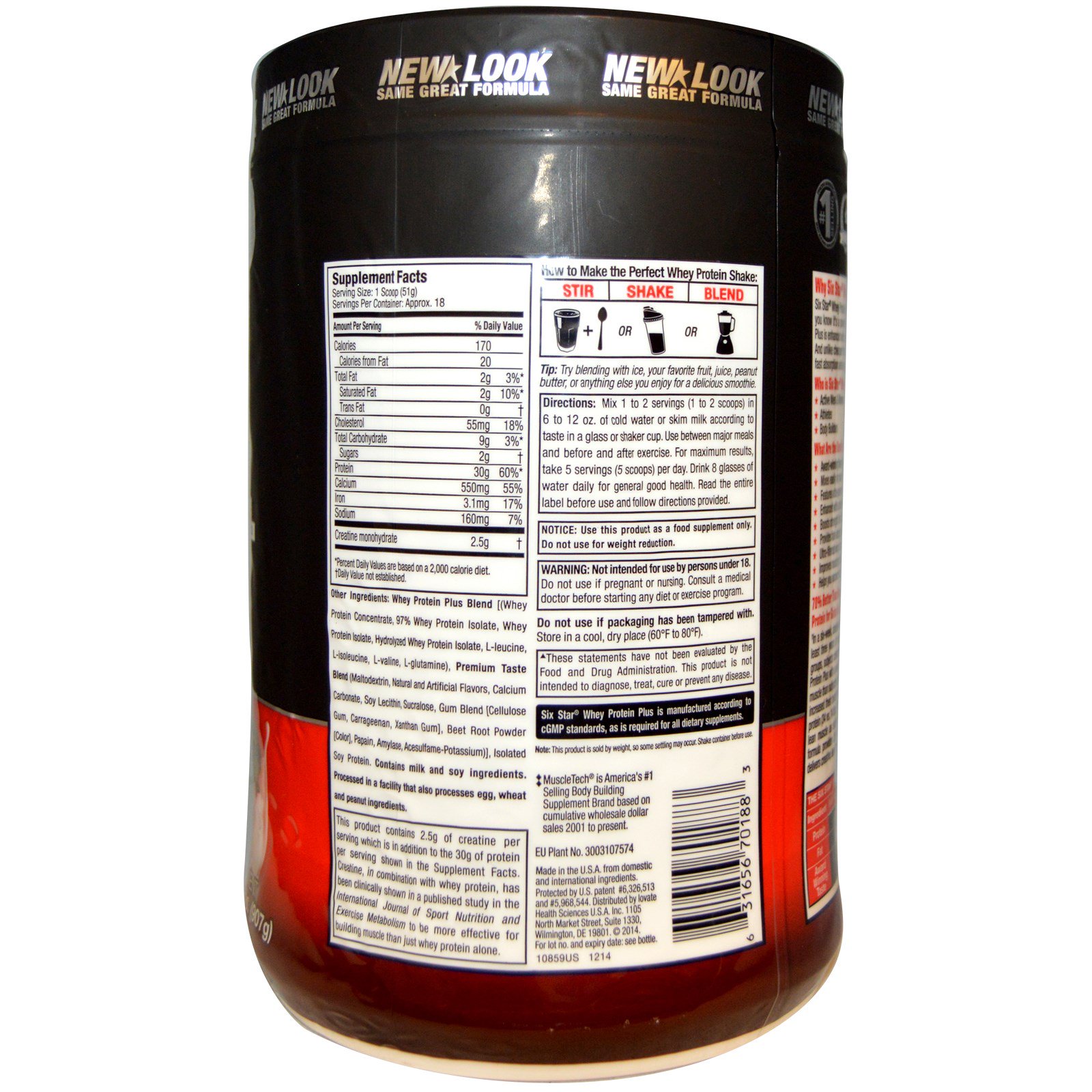 Six Star Whey Isolate Nutrition Facts – Runners High Nutrition