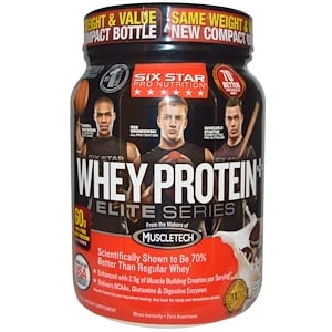Сикс Стар, Six Star Pro Nutrition, Whey Protein, Elite Series, Cookies & Cream, 2.00 lbs (907 g) отзывы покупателей