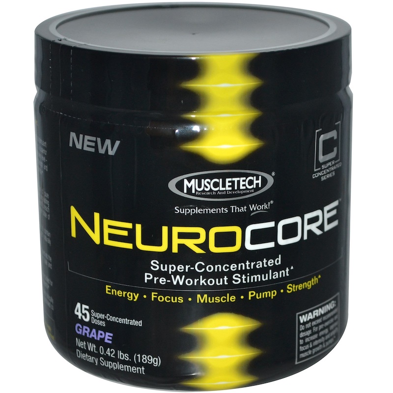 Muscletech, NeuroCore, SuperConcentrated PreWorkout