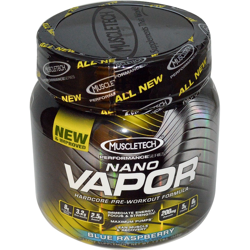 Muscletech, Nano Vapor, Performance Series, Hardcore Pre