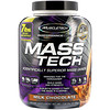 Muscletech, Mass-Tech、アドバンス体重増加剤、ミルクチョコレート、7.00 lbs (3.18 kg)