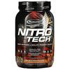 Muscletech, パフォーマンスシリーズ、Nitro Tech（ニトロテック）、ホエイペプチド＆アイソレートプライマリーソース、ミルクチョコレート、998g（2.20ポンド）