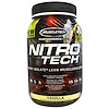 Muscletech, 니트로 테크, 유청 단백질+ 지방이 적은 근육 빌더, 바닐라, 2.00 파운드 (907 g)