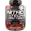 Muscletech, ニトロテック、ホエイペプチド&アイソレートプライマリーソース、ミルクチョコレート、1.81 ㎏(4.00 lbs)