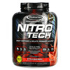 Мусклетек, серия Performance, Nitro Tech, основной источник сывороточных пептидов и изолятов, клубничный вкус, 1,81 кг (4 фунта)