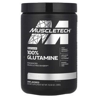 MuscleTech, Platinum 100% Glutamina, Sem Sabor, 300 g (10,58 oz)