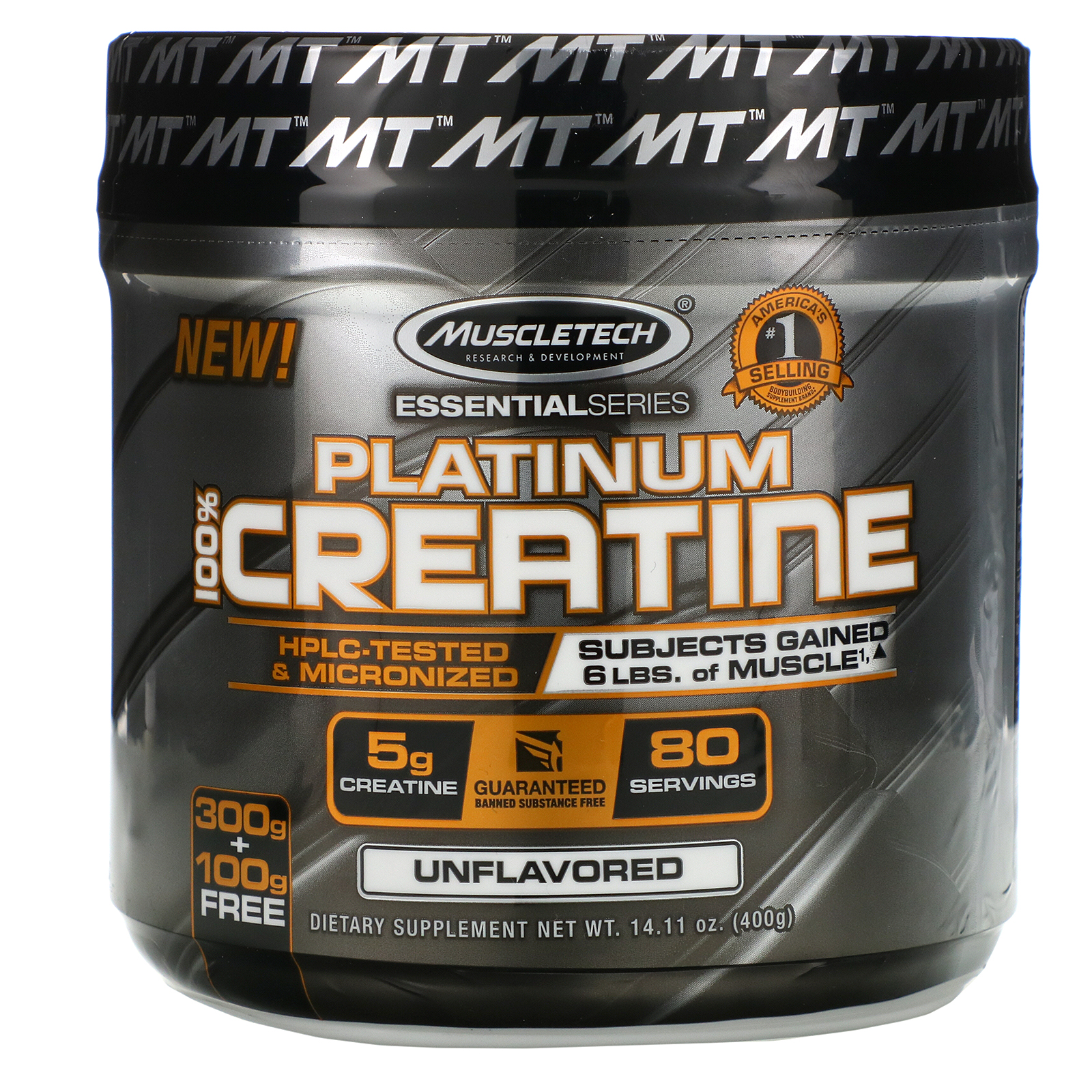 Muscletech Essential Series Platinum 100 Creatine Unflavored 1411