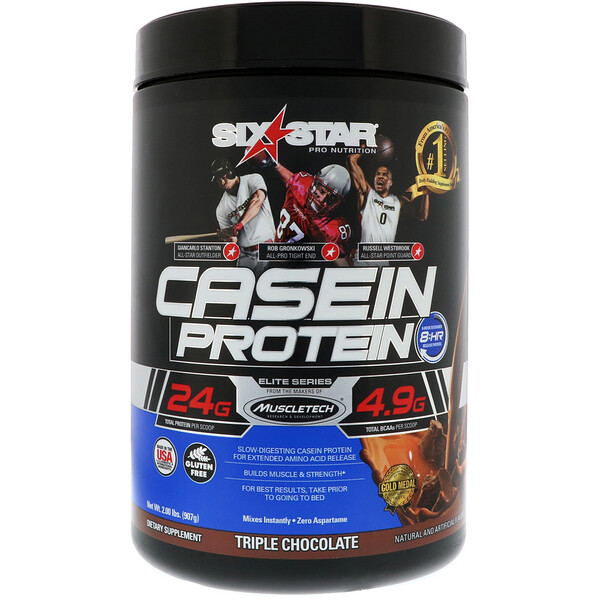 Pro Nutrition, Casein Protein, Elite Series, Triple Chocolate, 2 lbs (907 g)