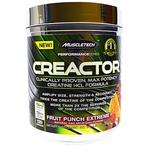 Muscletech, Creactor, экстремальный фруктовый пунш, 269 г (9,51 унций)
