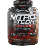 Отзывы о Muscletech, Nitro Tech, Ripped, Ultimate Protein + Weight Loss Formula, Whey Protein Powder, Chocolate Fudge Brownie, 4 lbs (1.81 kg)
