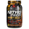 Muscletech, Tecnología de nitrógeno, 100 % aislado de suero dorado, doble chocolate sustancioso, 2,24 libras (1,02 kg)