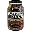 Muscletech, Tecnología de nitrógeno, 100 % aislado de suero dorado, doble chocolate sustancioso, 2,24 libras (1,02 kg)