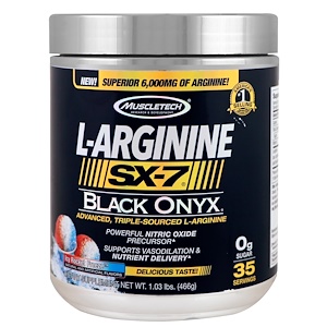 Мусклетек, L-Arginine, SX-7, Black Onyx, Icy Rocket Freeze, 1.03 lbs (466 g) отзывы