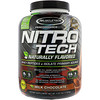Muscletech, Nitro Tech, Naturally Flavored Whey Peptides & Isolate Primary Source, Milk Chocolate, 4.02 lbs (1.82 kg)