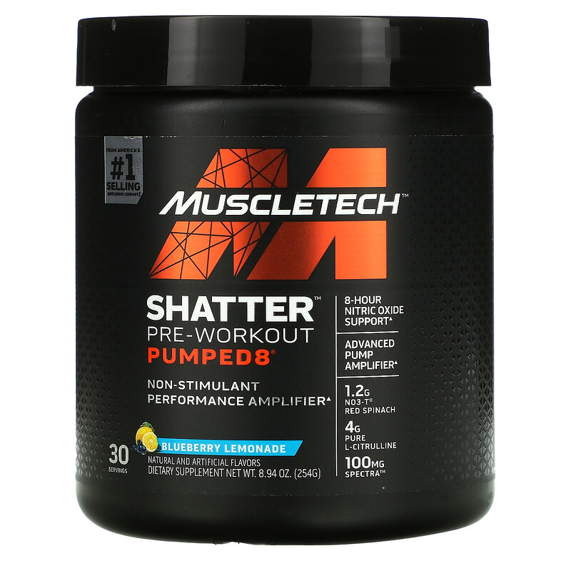 shatter pre workout ingredients